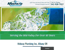 Tablet Screenshot of midwayplumbinginc.com